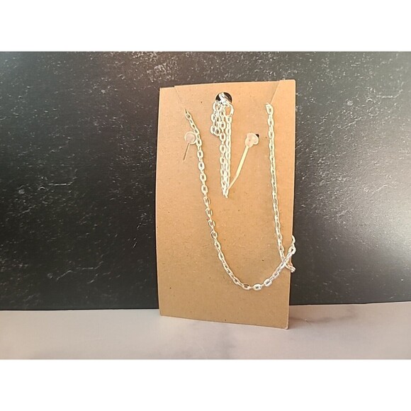 Blue Floral Polymer Clay Jewelry Set, NEW - Picture 10 of 10